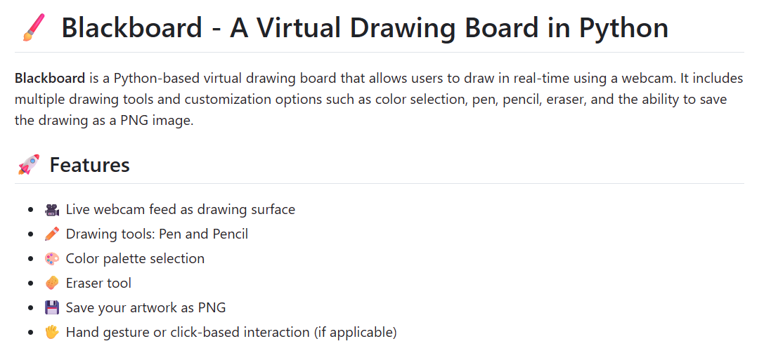 Blackboard Python